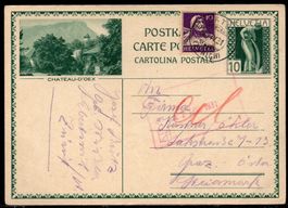 BPK  1929  CHATEAU - D'OEX  Stp.   EBERTSWIL20.IV.31  Zürich