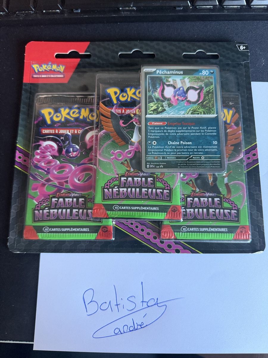 Pokémon Carte collezionabili: Tripack 3 boosters Pokémon Fable Nebuleuse FR  – Nuovo e nell'imballaggio originale da Bevilard venduto da Andre.batista19