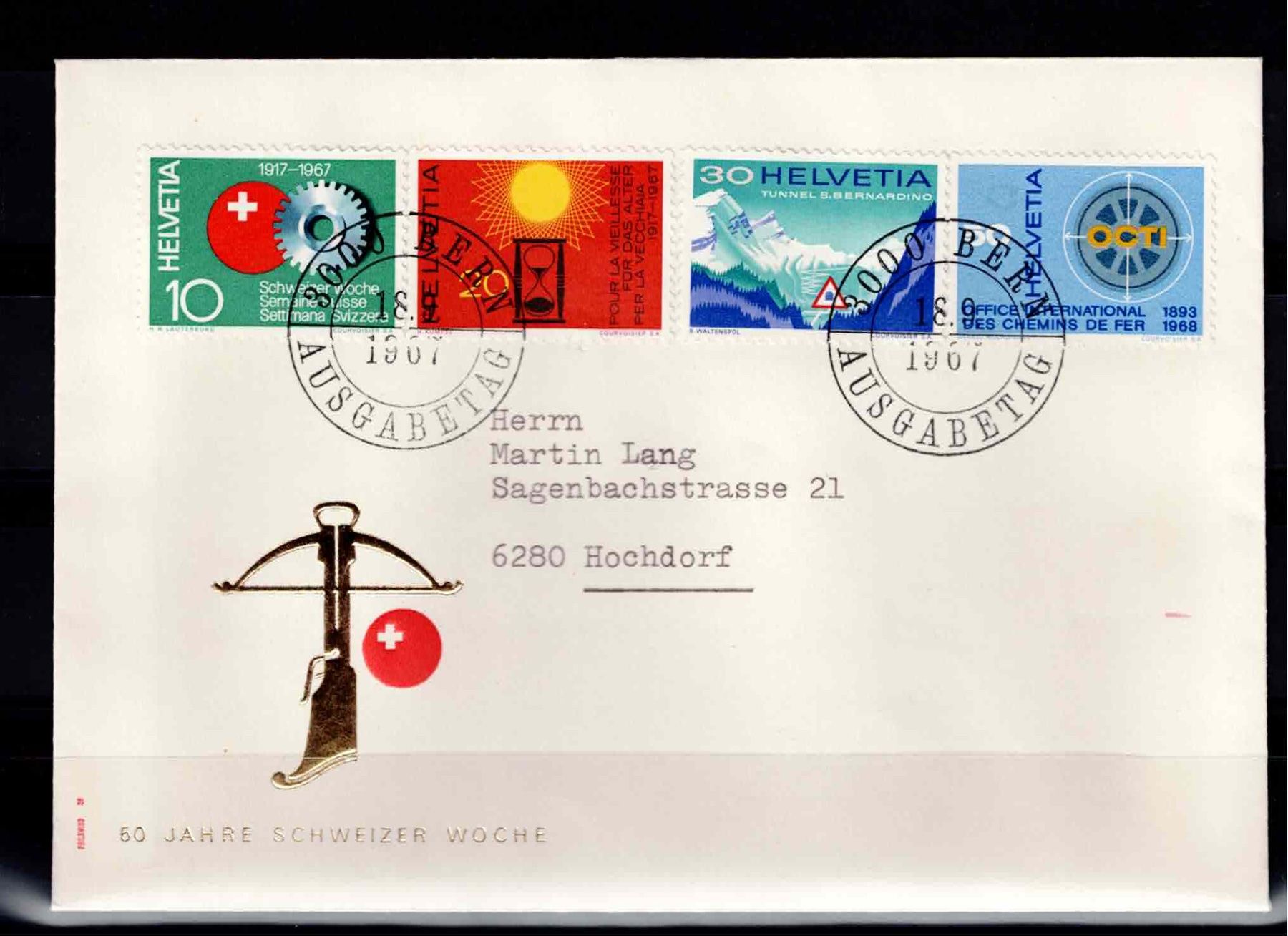 Tutti i francobolli: Schweiz  Brief 1967 – Usato da Koblenz venduto da Markenhimmel