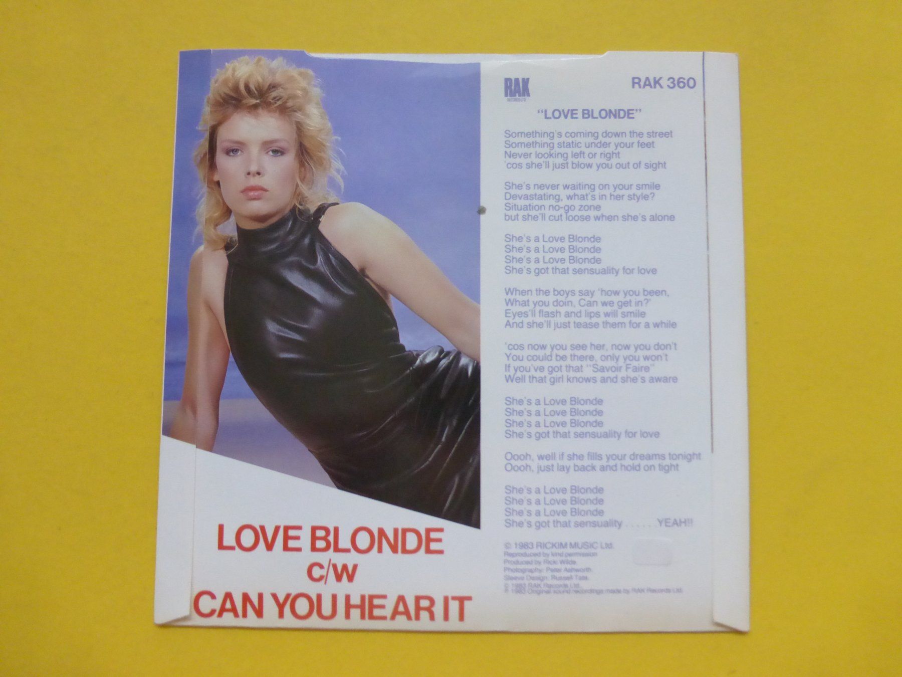 Dischi in vinile: Kim Wilde – Love Blonde – Usato da Zürich venduto da Swiss57 1