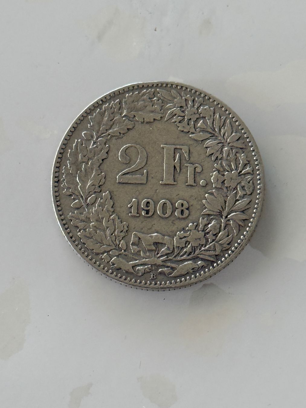 Tutti le monete: 2 Franken 1908  sehr Rar – Usato da Wallisellen venduto da SWISS_SILVER1