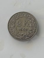 2 Franken 1908  sehr Rar