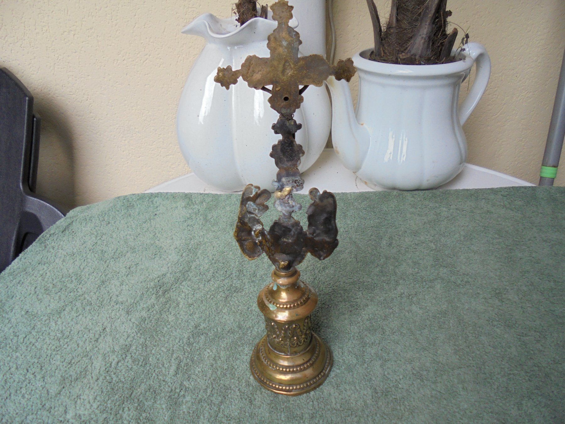 Sculture & Statue: Antikes Bronzekreuz, ca. 1930 – Usato da Camorino venduto da Hunpete 4