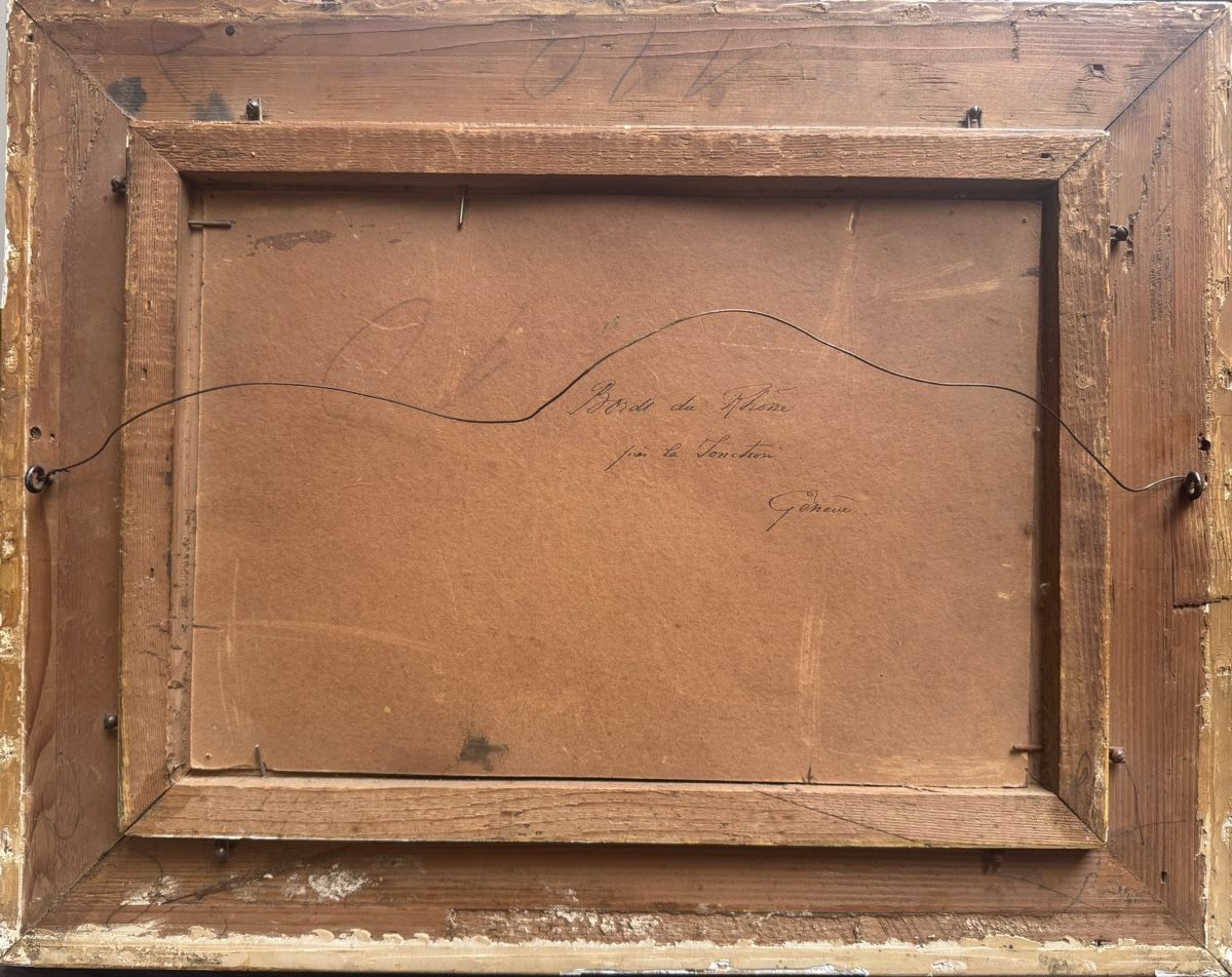 Dipinti: A.Martinet 1899 Le Rhône, La jonction  – Usato da Genève venduto da Atelier.Curio 4