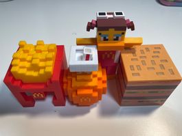 McDonalds Minecraft Figuren Set 4 Teile guter Zustand