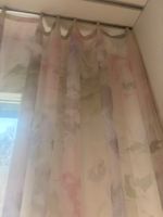 1 Tagesvorhang gemustert mit Blumen -  95 x 240 (P13)