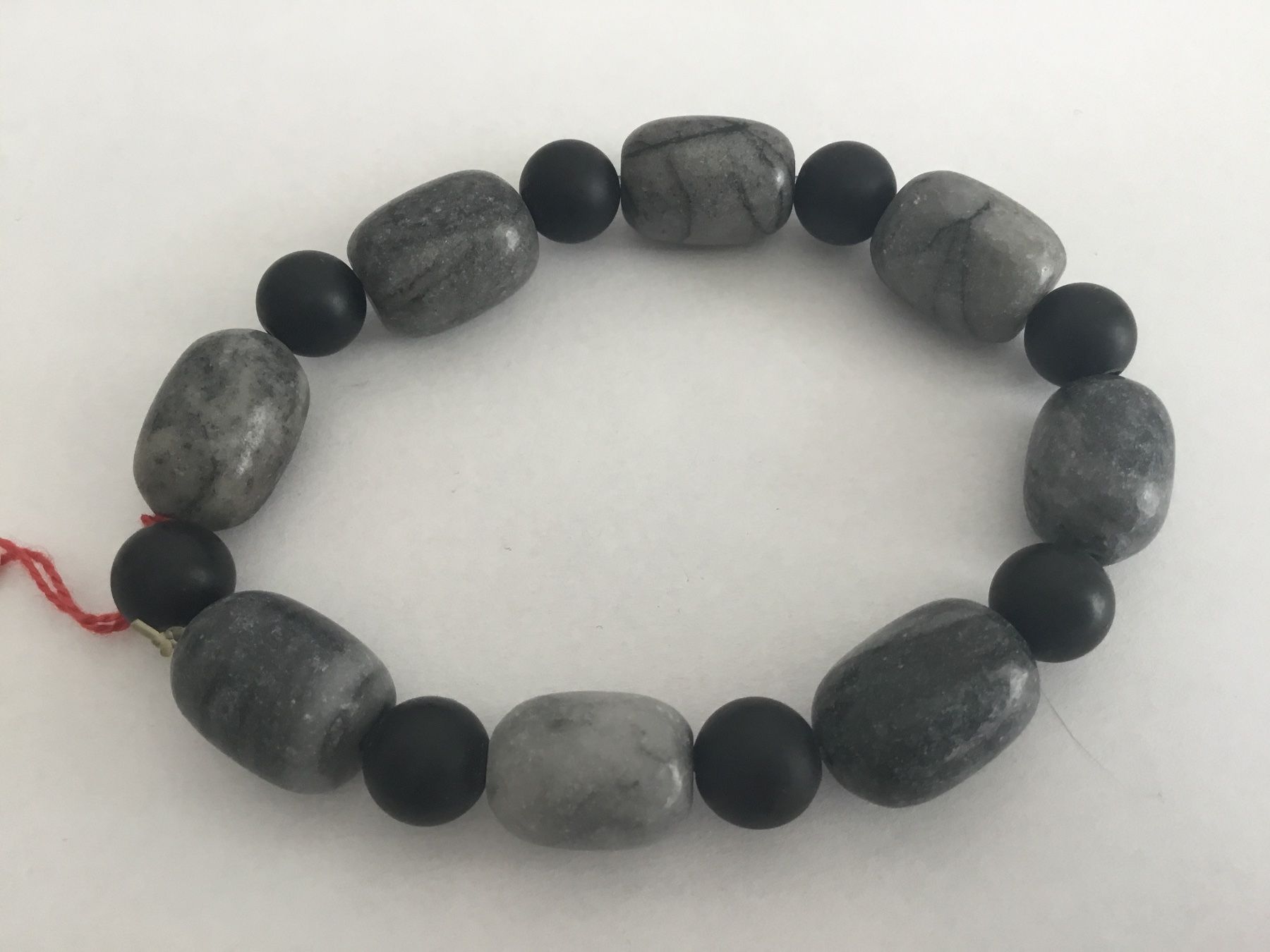 Bracciali & Braccialetti: Armband Jaspis und Onyx elastisch – Nuovo e nell'imballaggio originale da Doppleschwand venduto da Fortuna5859