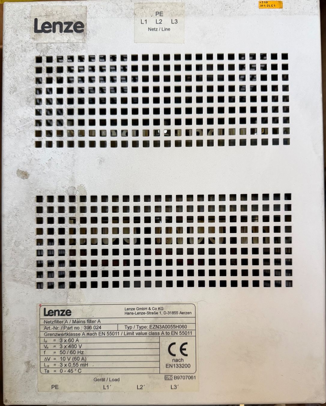 Convertitori: Lenze FU - EZN3A0055H060 & Netzfilter - EZN3A0055H060 – Usato da Dintikon venduto da Baddaru 2