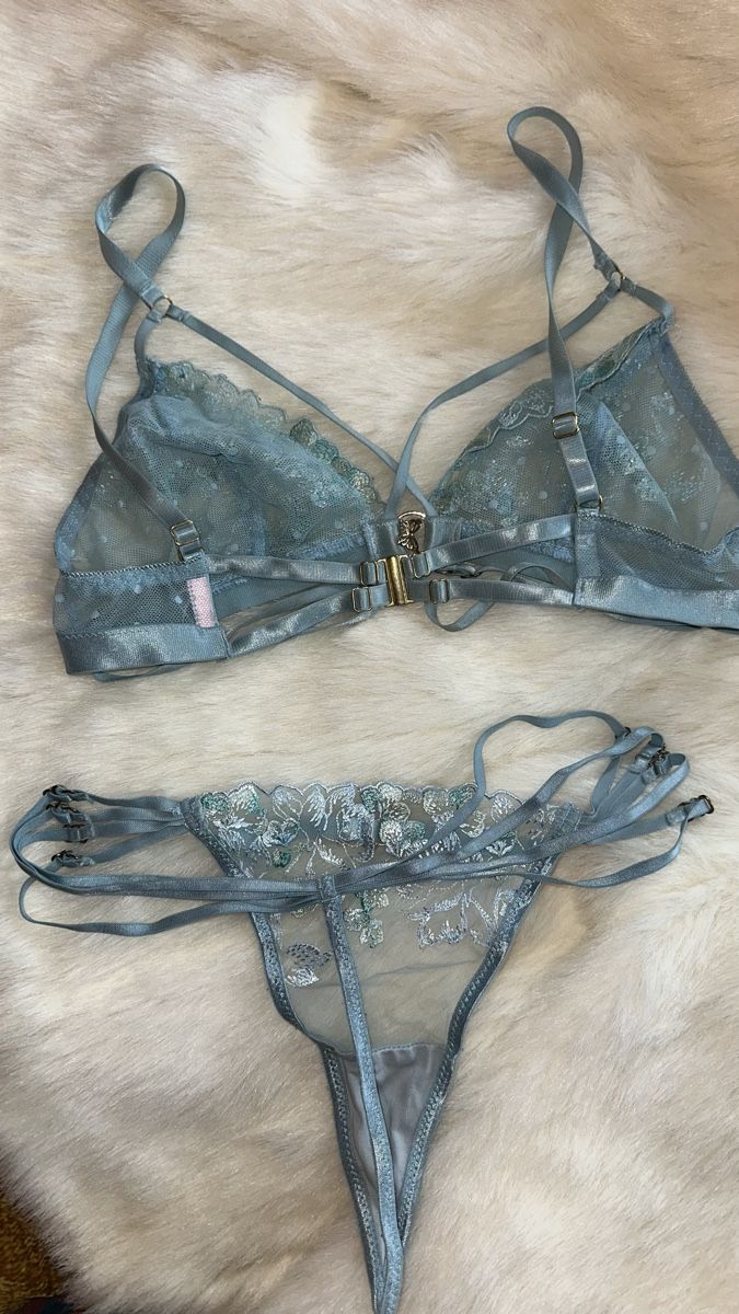 Altra biancheria intima: Blue Floral Dessous Set – Usato da Goldau venduto da rkl86 6