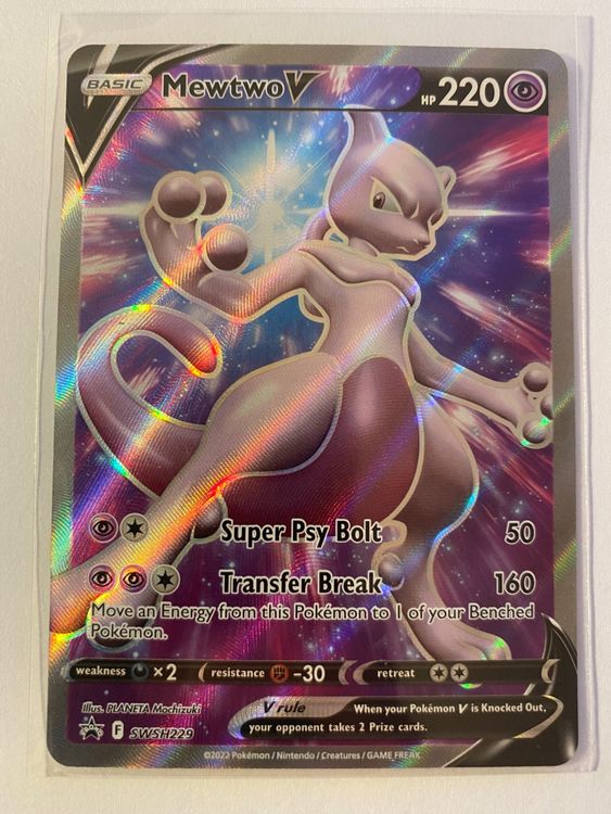 Pokemon Mewtwo V SWSH 229 EN (Neu (gemäss Beschreibung)) in Weingarten ...