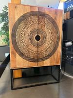 Highboard SANTA CRUZ, 100 x 40 x 150 cm, mango massiv