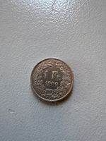 1 Franken 1909 Helvetia Muenze Silber gute Erhaltung