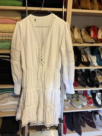 Robe blanche style Zimmermann