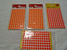 4 Pakete Markierungspunkte in rot