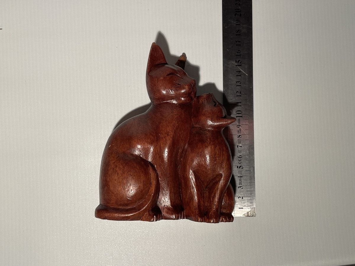 Figuren: Statues - pack de 2 chats sculptés à la main – Neu (gemäss Beschreibung) aus Renens VD von sas_6vhd 6