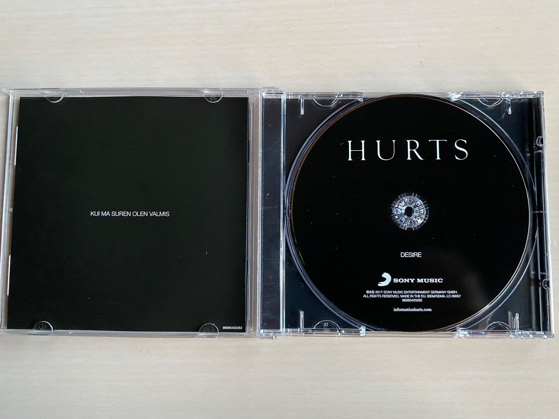 CD: Hurts - Desire – Usato da Oberried Brienz venduto da Chyara 2