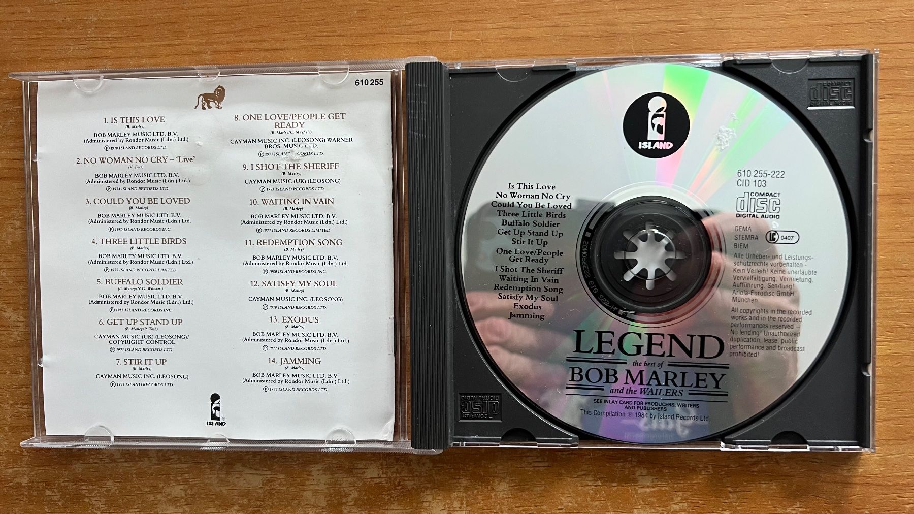 CDs: Bob Marley - Legend / CD - EU-Press. 1994 – Gebraucht aus Gais von soundcave57 2