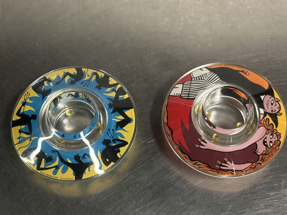 Ritzenhoff Kerzenständer: Original 2x Ritzenhoff Teelichthalter Design Kerzenhalter – Gebraucht aus Deitingen von Himhip