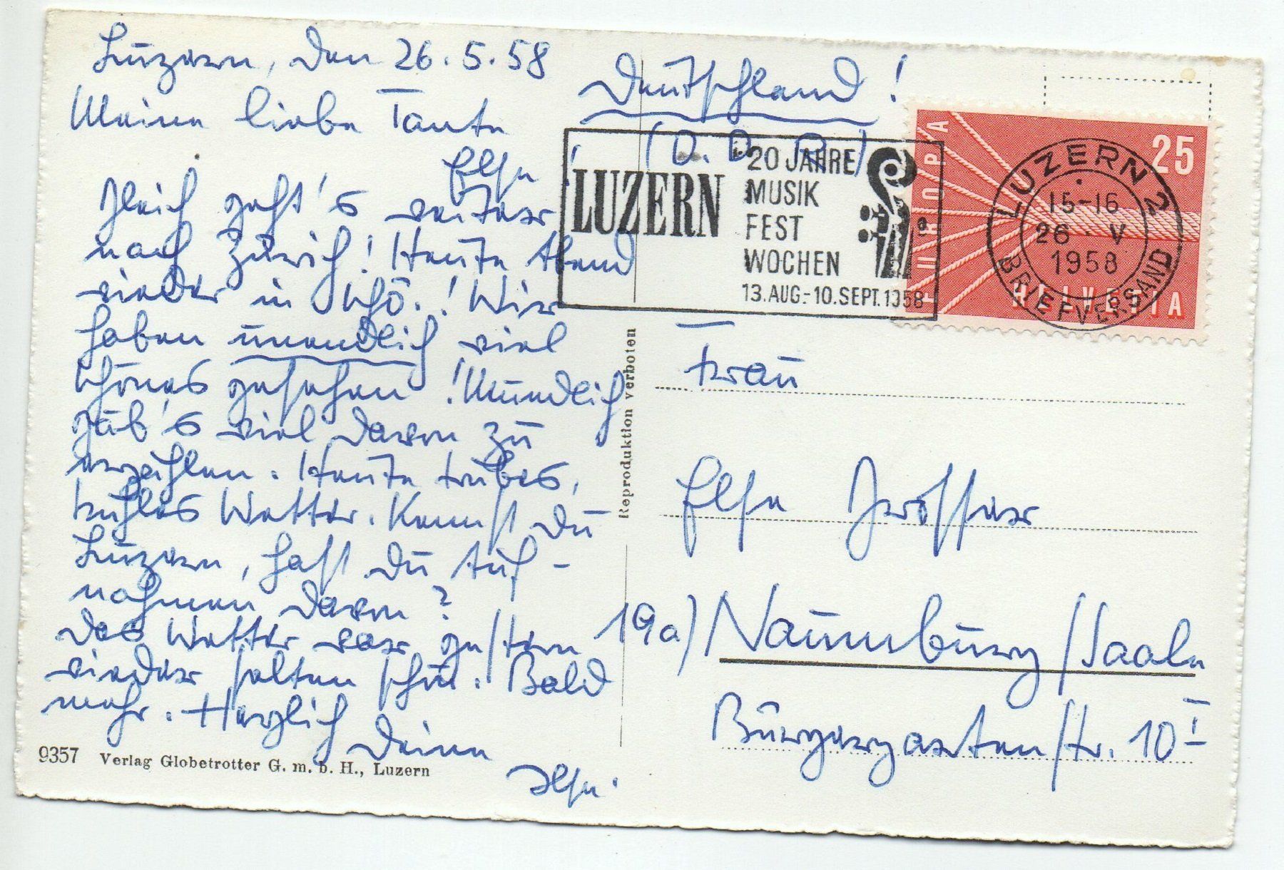 Cartoline postali: LUZERN mit Pilatus – Usato da Jona venduto da philajona 1