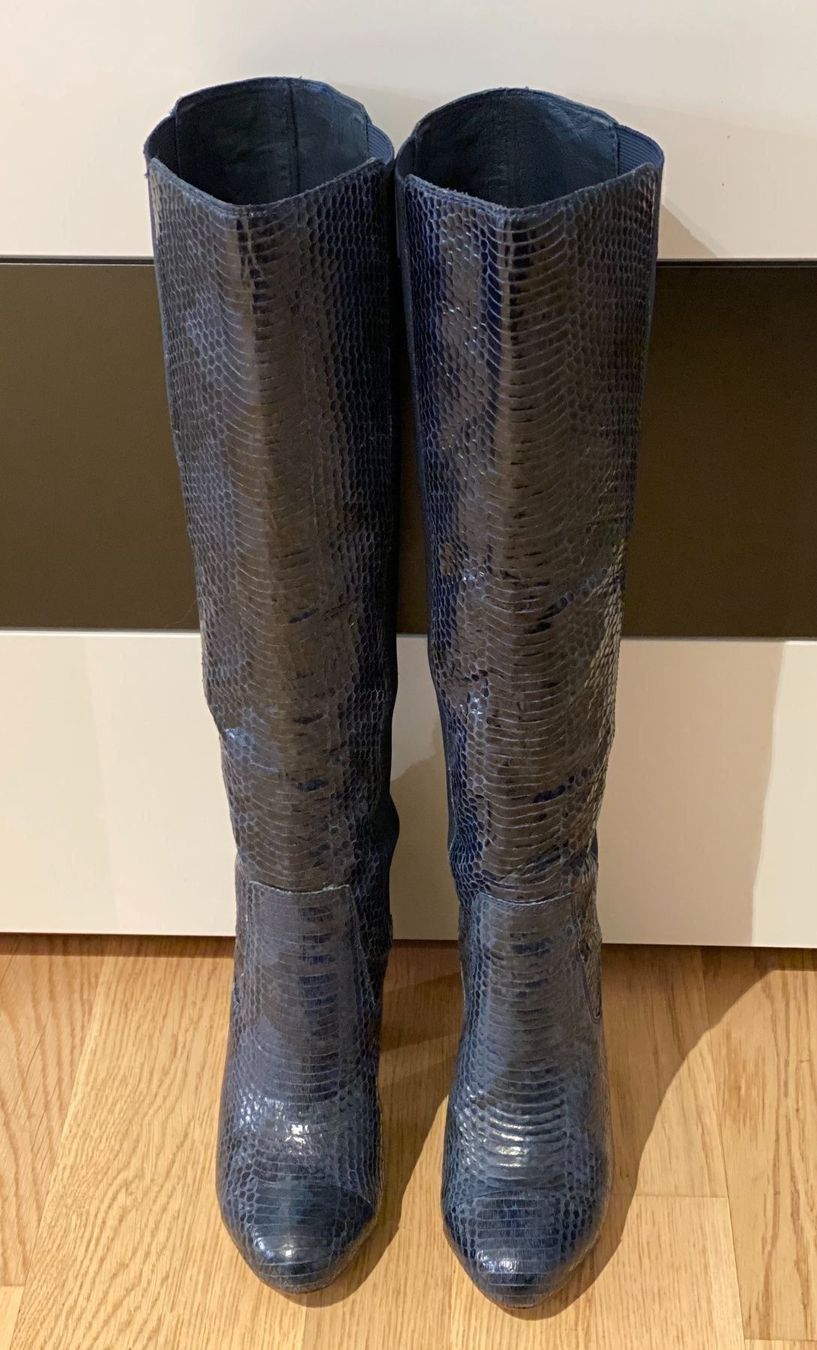 Juicy Couture Scarpe da donna: Juicy Couture Stiefel, blau. Gr. 37 – Usato da Bergdietikon venduto da pinkerton13 2