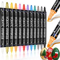 12 Farben Acrylstifte mit Doppelspitze (Fabrikneu & OVP)