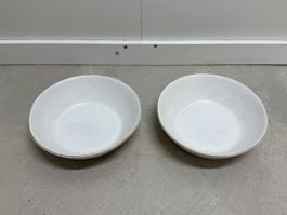 2 Ceramic Bowls White, Like New