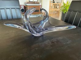 Plat Vintage en Verre Soufflé Murano