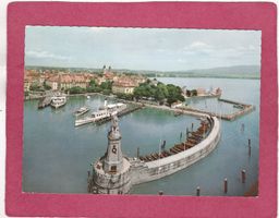 Deutschland Lindau im Bodensee Hafen 1958