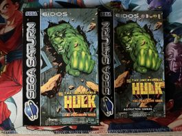 SEGA Saturn - The Incredible Hulk - Boîtier et manuel!