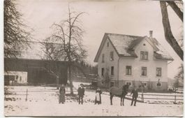 Landwirtschaft/Bauernfamilie 1910 mit Pferd TG/ZH?