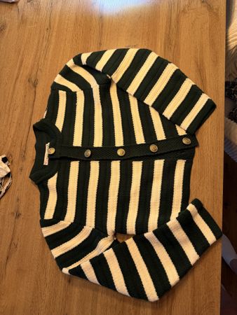 Gestrickter Cardigan mit Streifen, Grösse OneSize