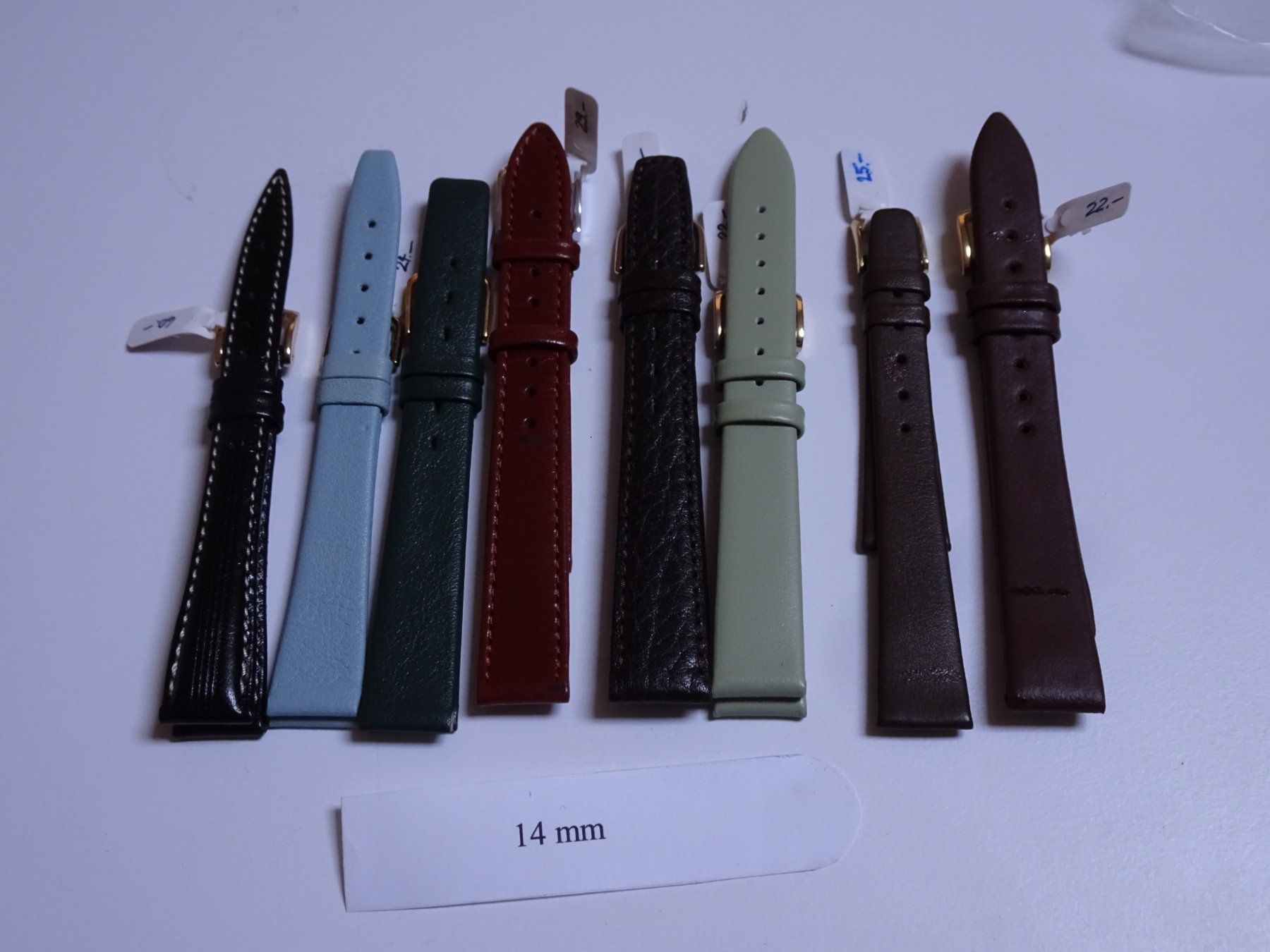 Bracciali & Braccialetti: Uhrenbänder aus Leder verschiedene Grössen #2 – Nuovo (secondo la descrizione) da Winterthur venduto da Sintoras01 2