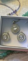 Parure élégante avec pendentif et boucles d'oreilles 💎 (55)