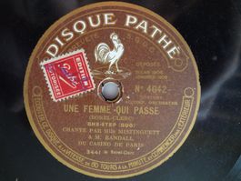 Disque 78 tours saphir 30cm - Mistinguett et Randal 4042