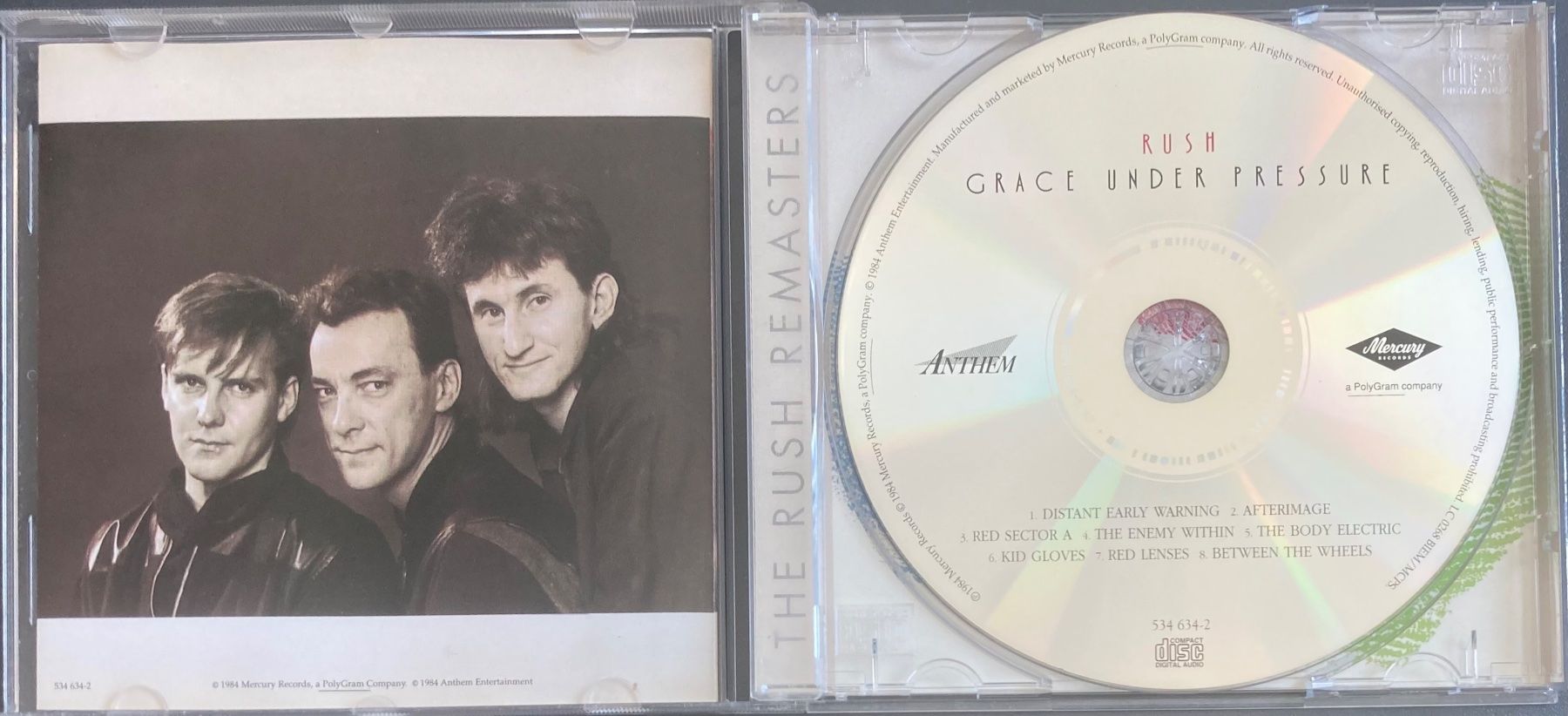 CD: RUSH - GRACE UNDER PRESSURE – Usato da Poliez-Pittet venduto da Newtown-Records 2