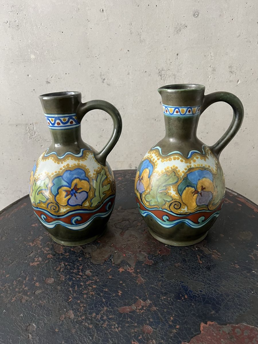 Vasi & Recipienti: 2 Gouda Vasen / Krüge – Usato da Wabern venduto da La-Vitrine