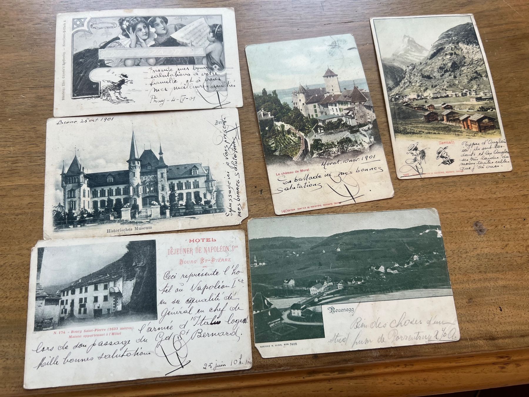 Cartoline postali: 6 alte Ansichtskarten Schweiz um 1901, Nr 229 – Usato da Glattfelden venduto da maa_qcj8