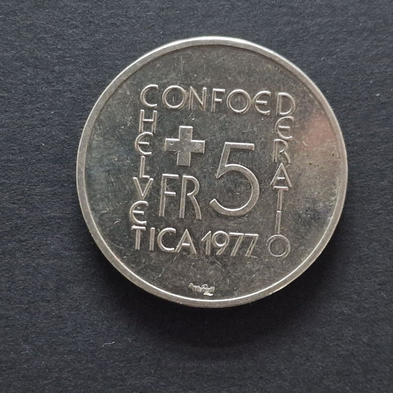 Tutti le monete: CHF 5.- commémorative 1977 – Usato da Bouveret venduto da psv01 3