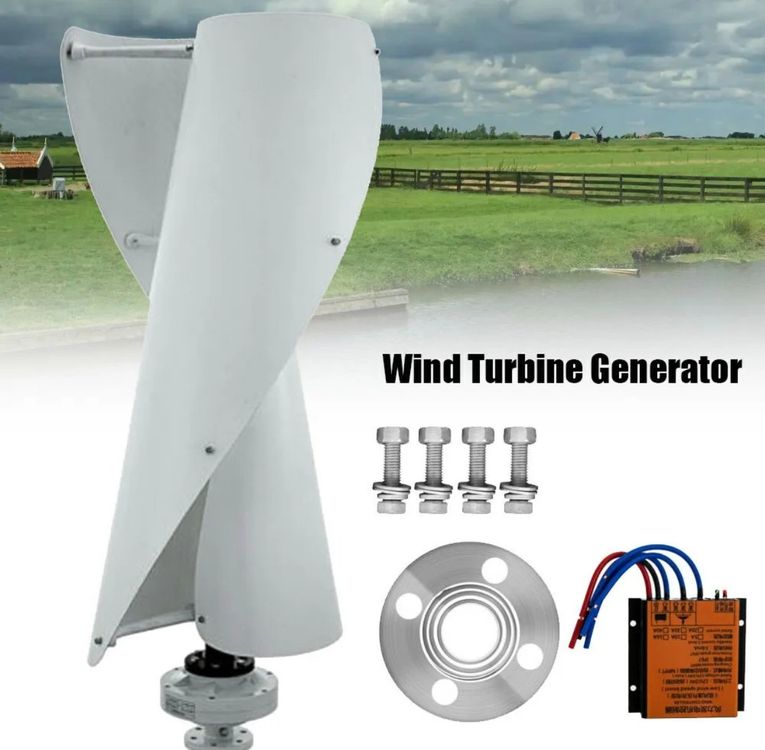 400W 12V Vertikale Windkraftanlage Windgenerator Windturbine