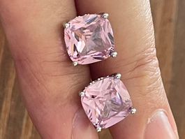 Clous d’oreilles Pierre moissanites et brillants neuf