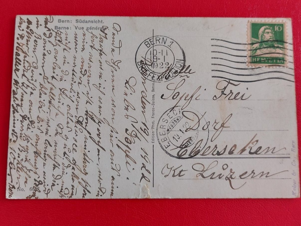 Cartoline postali: Bern ; Südansicht – Usato da St-Légier-Chiésaz venduto da Theo006 1