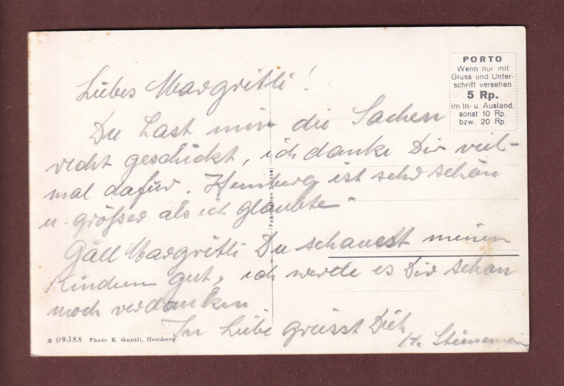 Cartoline postali: S'HEIMELI in Hemberg – Usato da Pully venduto da nicecards 1
