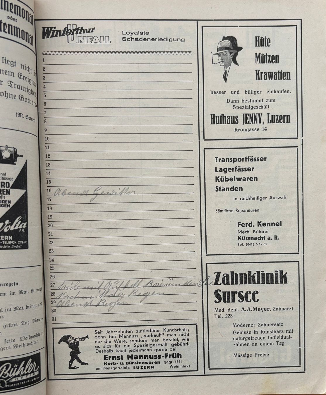 Calendari: Genossenschafts-Kalender 1948 – Usato da Sarnen venduto da Livres 2