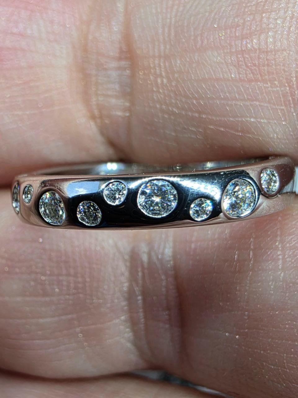 Anelli: Bague argent avec diamants de moissanite certifiés GRA – Nuovo e nell'imballaggio originale da Reconvilier venduto da Tsma67 1