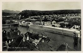 OLTEN mit Bahnhof und Post SO um 1920!