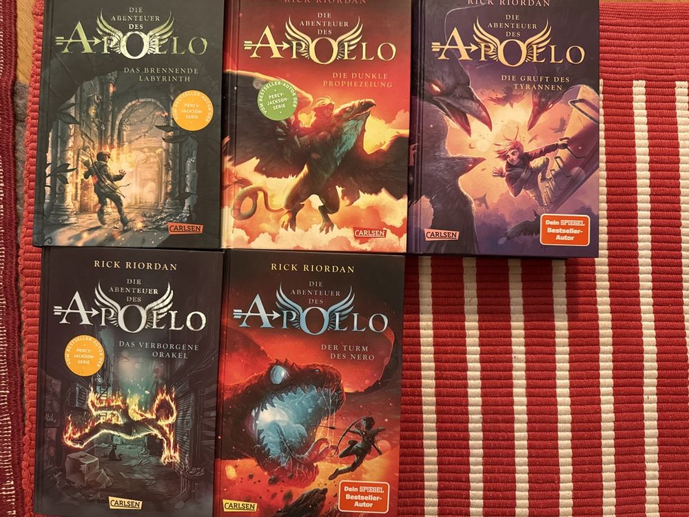 Rick Riordan: Die Abenteuer des Apollo, Band 1-5 Komplett (Gebraucht ...
