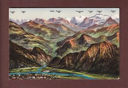 LANDQUART und Umgebung - Vogelschau