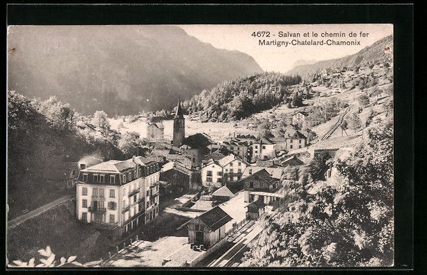 Ansichtskarten: Salvan, Bahnhof Martigny-Chatelard-Chamo – Gebraucht aus Berlin von bartko-reher