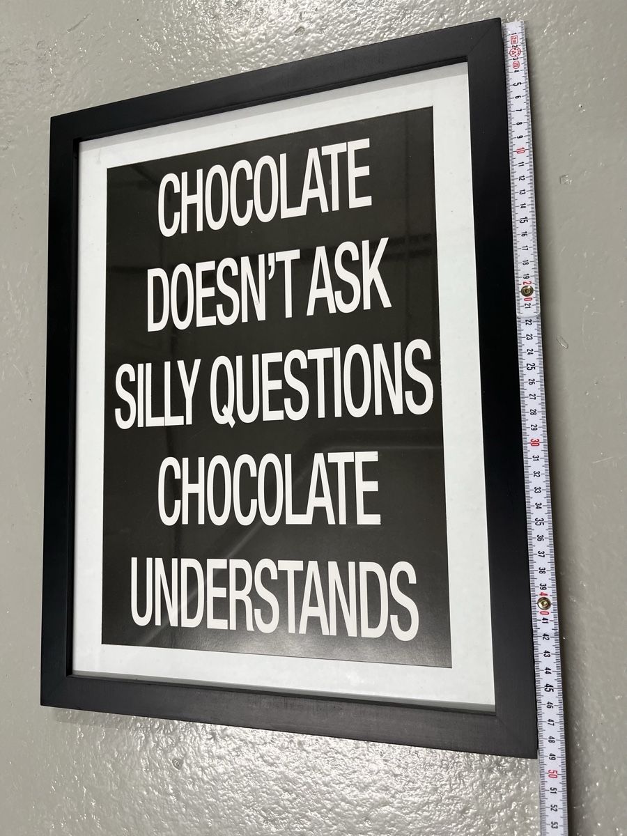 Foto & Immagini: Framed Chocolate Quote Print - new – Nuovo (secondo la descrizione) da Affoltern am Albis venduto da dan_jm8b