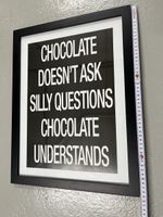 Framed Chocolate Quote Print - new